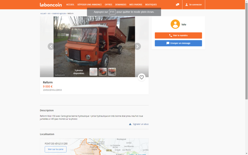 VENTES DE MATERIEL DE MONTAGNE tracteurs - transporters - motofaucheuses  -autres  Captur66