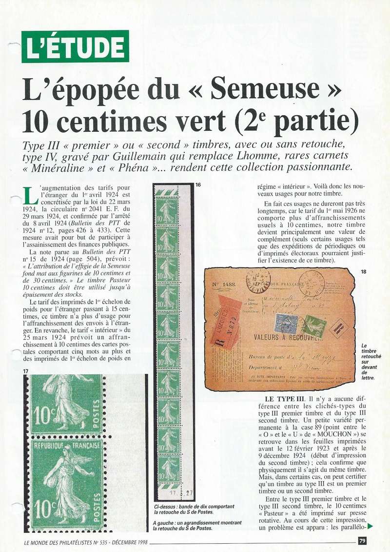 semeuse 159 10c verte 159-110