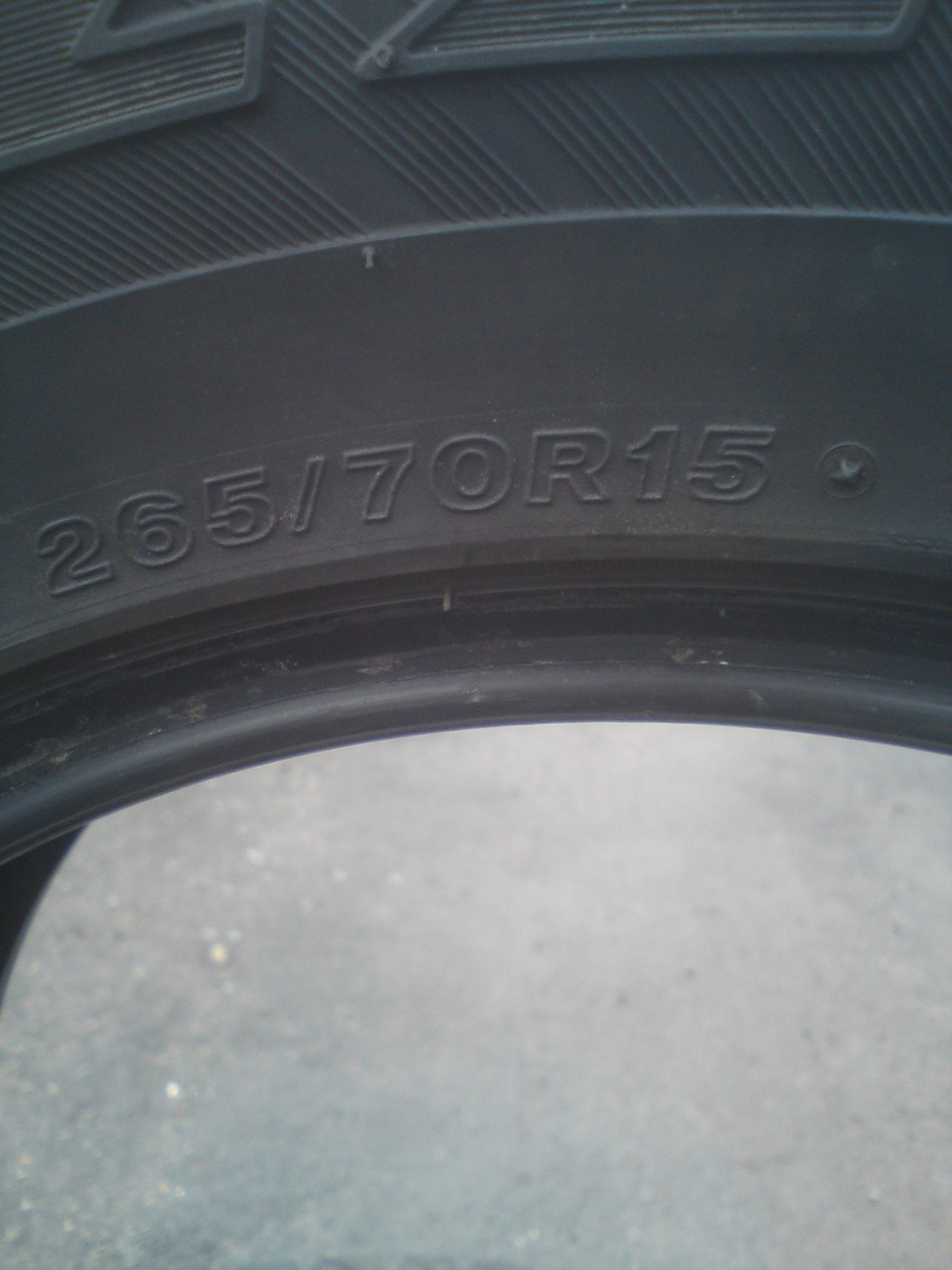 all terrain bridge stone tyres 265 70 15  00610