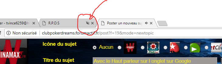 Haut Parleur sur Onglet avec Google Captur18