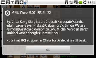 Chess for Android with UCI support Gnu11
