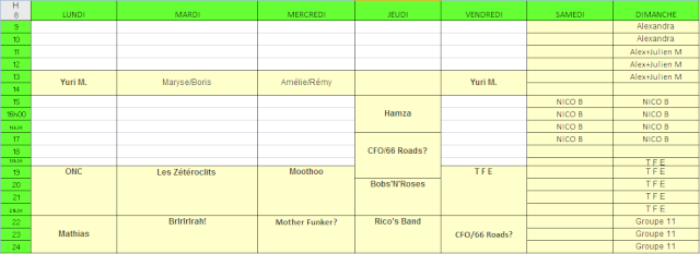 PLANNING DE LA SEMAINE Captur11