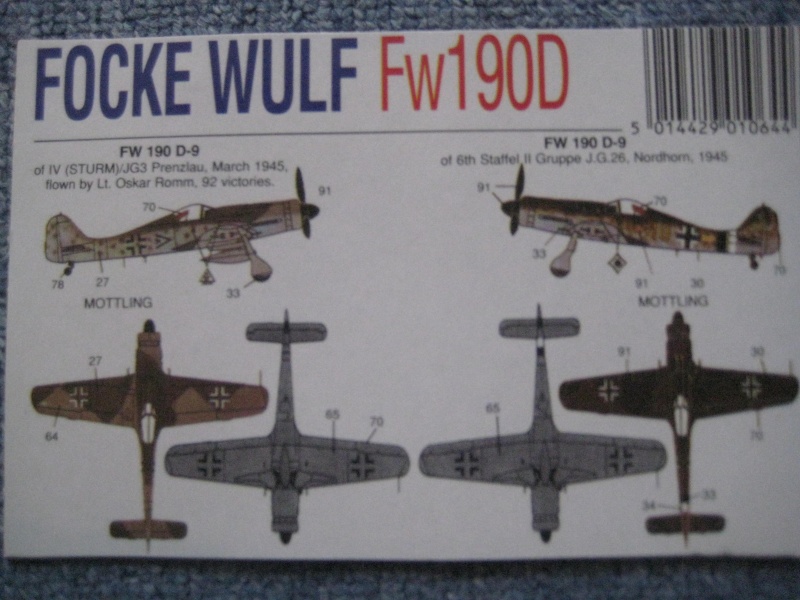 [Airfix] Focke-Wulf Fw 190D-9 1/72 (VINTAGE) 01510