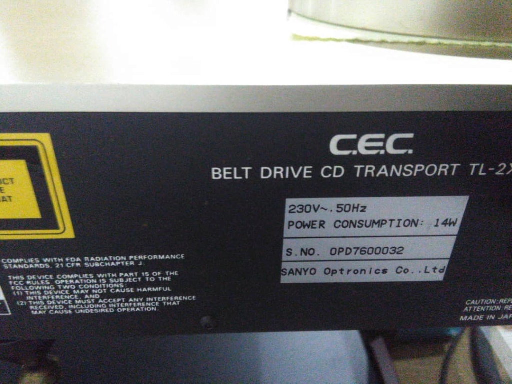 CEC TL-2X CD Transport(sold 0ab83010