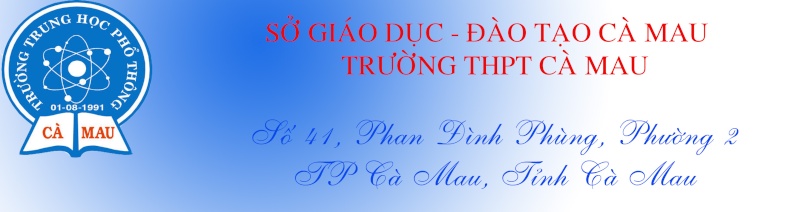 DIỄN ĐÀN THPT CÀ MAU