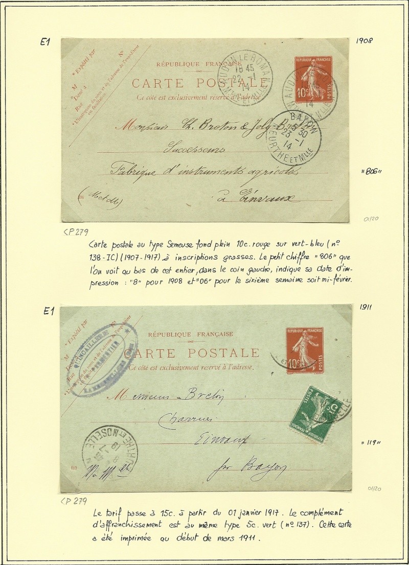 Changement de tarif CP au 01 janvier 1917 Numari11