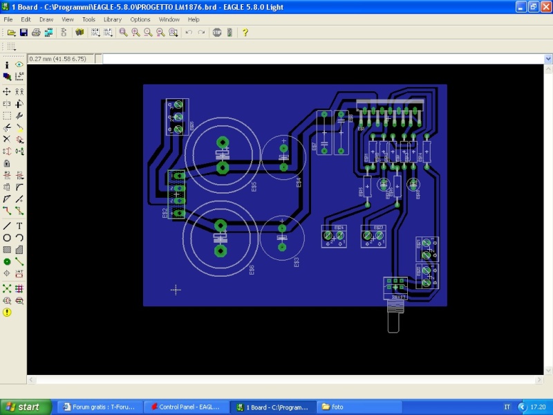 intanto...PCB per LM1876 Lm187611