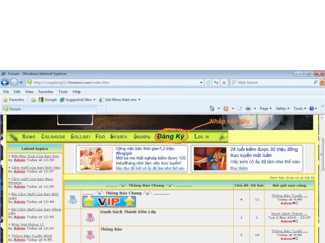 Hướng Dẩn Cách Đăng Ký Thành Viên Diển Đàn St111