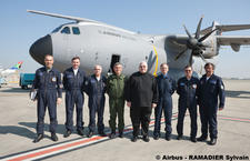 Premier vol du général Paloméros en A400M L-a40010