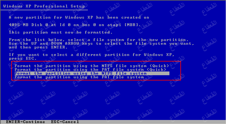 مهم جدا > فورمات وتنصيب ويندوز 2000 , XP 510