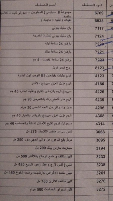 منتجات توفرت بفرع كفر الشيخ اليوم الخميس 22 مارس 2018 00000058