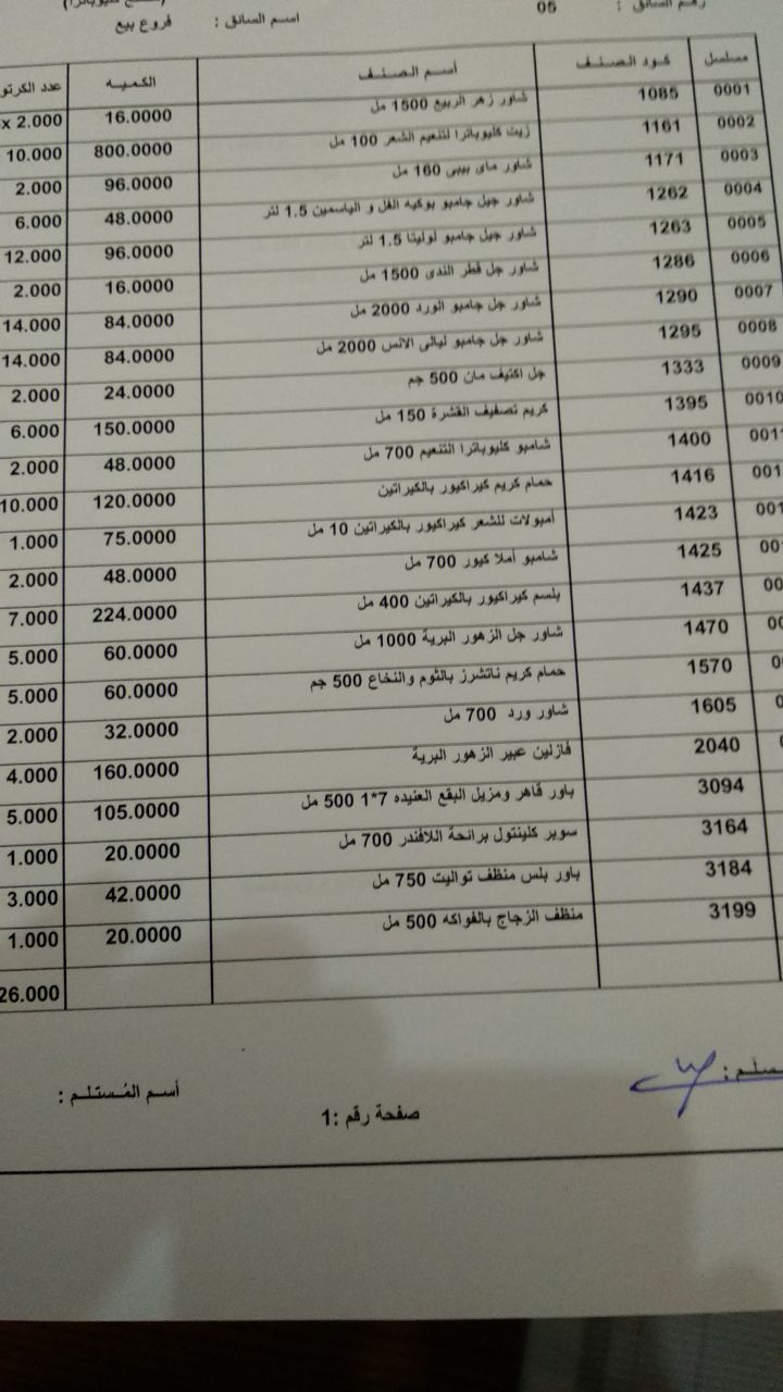 عربية منتجات فرع الشرقيه اليوم الاثنين 26-3-2018 00000076