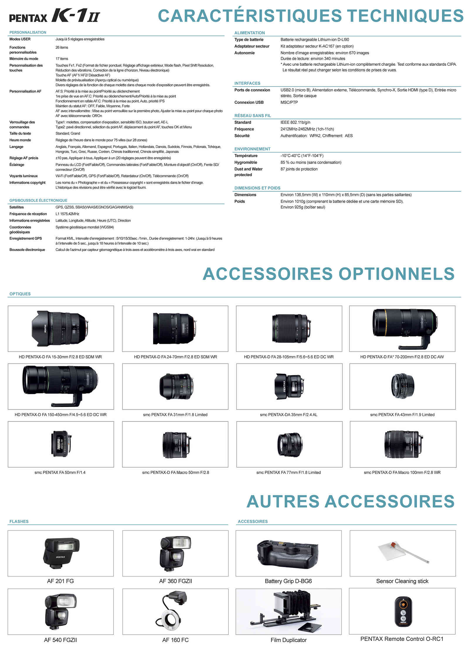 PENTAX RICOH IMAGING - Communiqué de Presse 22/02/2018 - K-1 Mark II Fiche_12