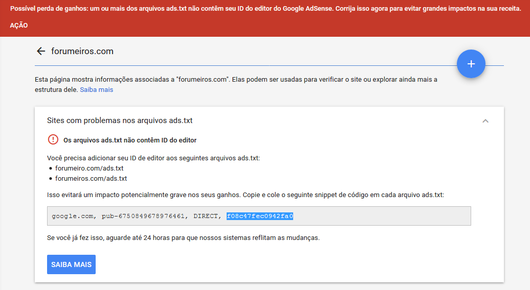 Erro novamente no Google Sem_ty35