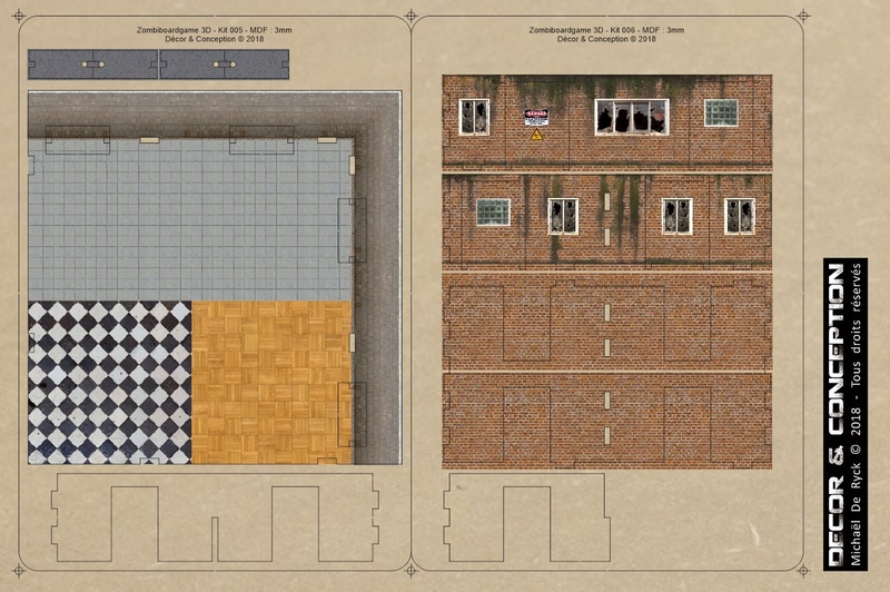 GAMEBOARD - Zombicide Boardgame 3D Zombib14