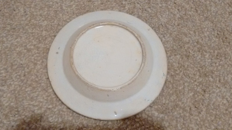 English? Blue & White 17th Century? Tin Glazed? Spongeware plates 710