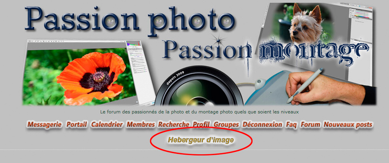 Comment  placer une image dans le forum - Comment héberger une image ? Heberg10