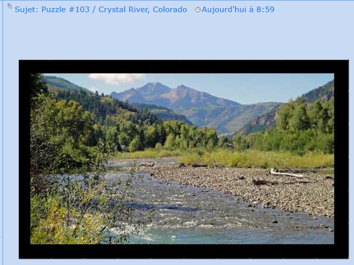 Puzzle #103 / Crystal River, Colorado Aa25