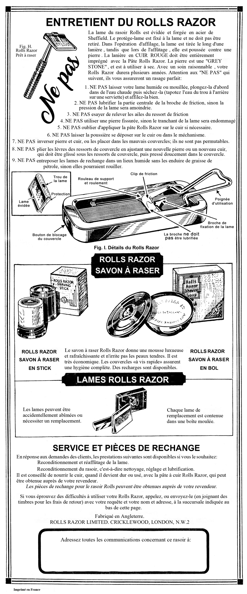 Rolls Razor Imperial N°2 - Page 2 Notice12