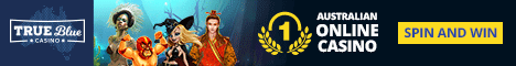 True Blue Casino 25 Free Spins No Deposit Bonus 200% Bonus True_b10