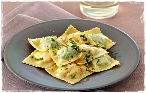 Ravioli ripieni di coniglio e spinaci Raviol11