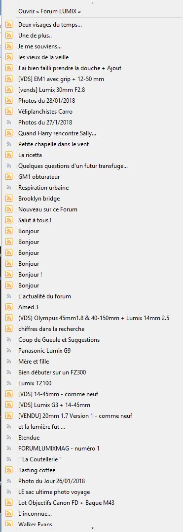 L'actualité du forum Forumr11