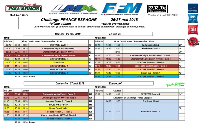 Les horaires (provisoires?) des courses de Pau Horair11