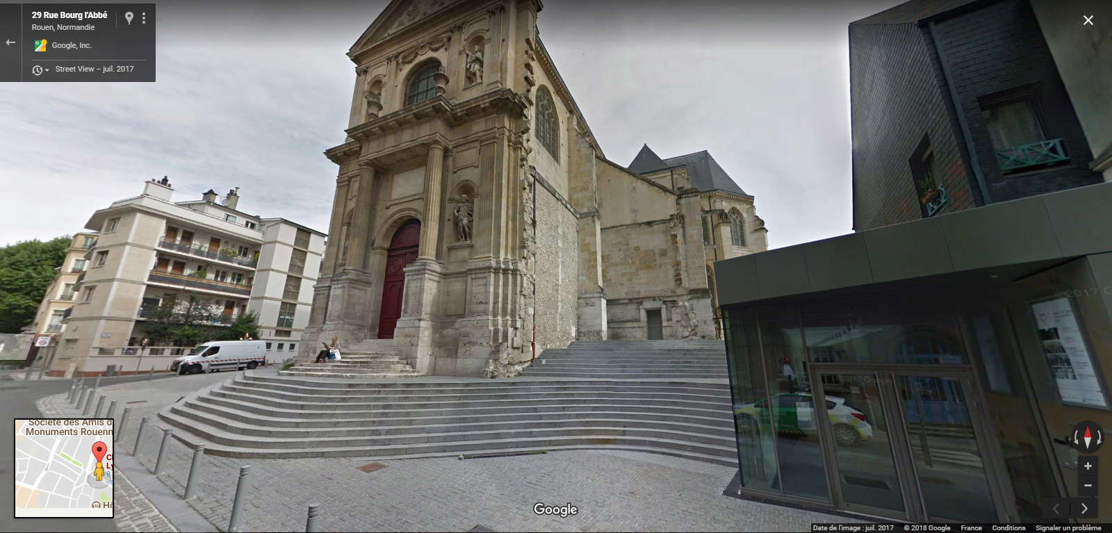 STREET VIEW : reflets de Google-Car Chapel11