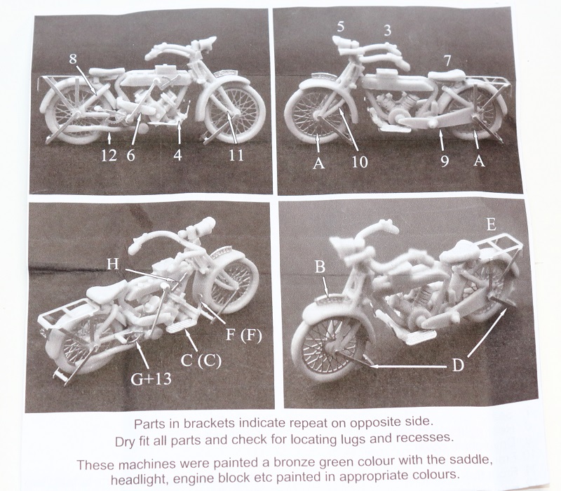 Véhicules et personnels pour dioramas « première guerre » au 72ème.(la moto Clyno) Moto_212