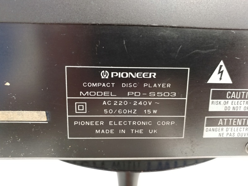Pioneer PD-S503 England Made Stable Plater CD Player 20171130