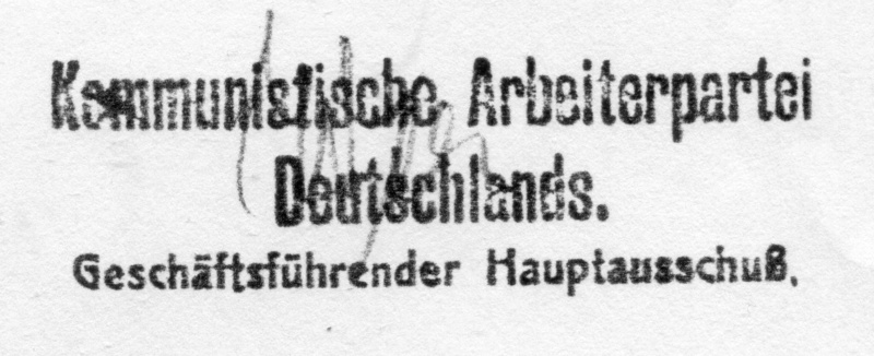 Programa del Partido Comunista Obrero de Alemania. Berlín, Enero 1924. B10