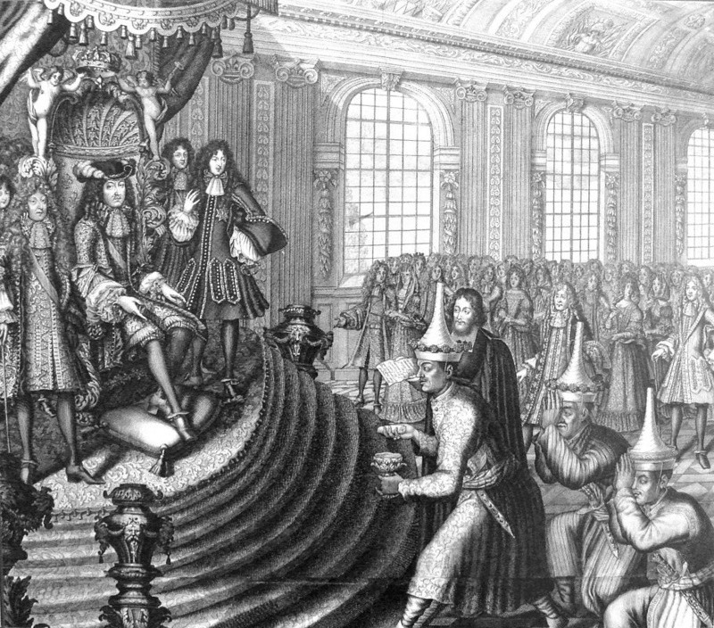 1er septembre 1686: Ambassade du Siam (en) à Versailles, conduite par Kosa Pan 1024px50