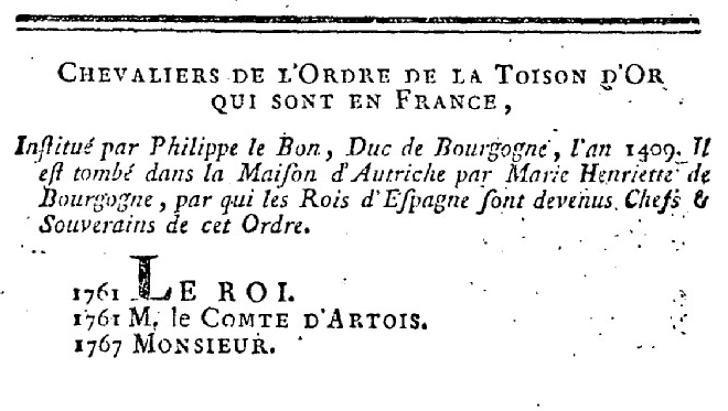 1er janvier 1789: Journal du Roi  1169