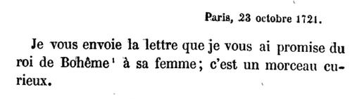 23 octobre 1722: Correspondance de La Palatine 1289