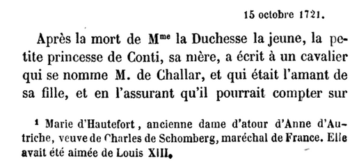 15 octobre 1722: Correspondance de La Palatine 1291