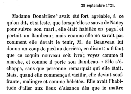 29 septembre 1721: Correspondance de La Palatine   1297