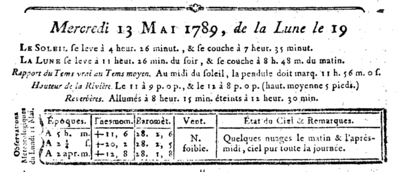 13 mai 1789: Almanach 1315