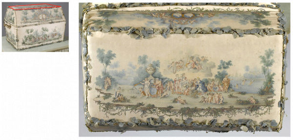 22 octobre 1781:  Coffre à layette du dauphin, fils de Louis XVI et de Marie Antoinette – 1781. 24553310