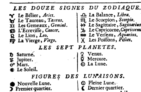 1er janvier 1767: Almanach 260