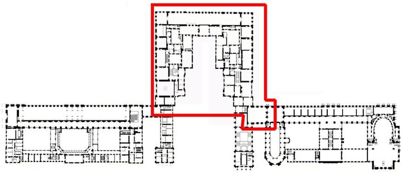 Premier étage - Aile centrale - (1 à 9) LES GRANDS APPARTEMENTS 26229510