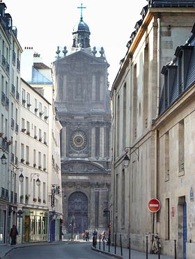 1er janvier 1653: Le Roi va assister à la messe en l'église de Saint-Estache 280px-15