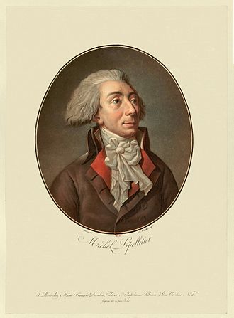 20 janvier 1793 (1 Pluviôse): assassinat de Lepeletier de Saint-Fargeau par Pâris 330px-63