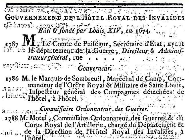 1er janvier 1789: La Maison du Roy 353