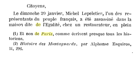 26 janvier 1793: Funérailles de Le Pelletier 524