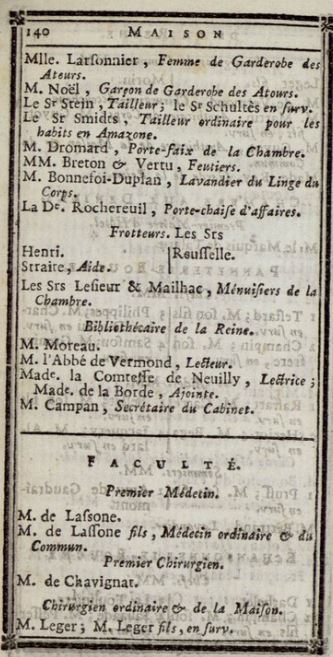 Janvier 1788: Maison de la Reine 710