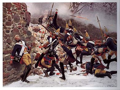 05 décembre 1757: victoire des Prussiens sur les Autrichiens lors de la bataille de Leuthen 800px-67
