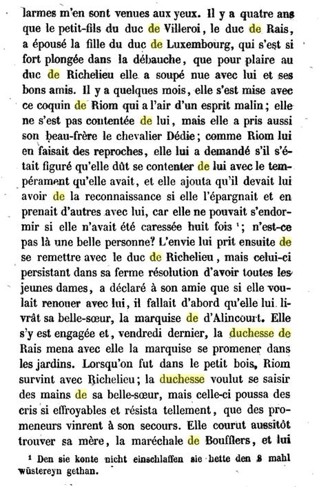 06 août 1722: Correspondance de La Palatine Avril133