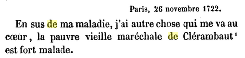 26 novembre 1722: Correspondance de La Palatine Avril41