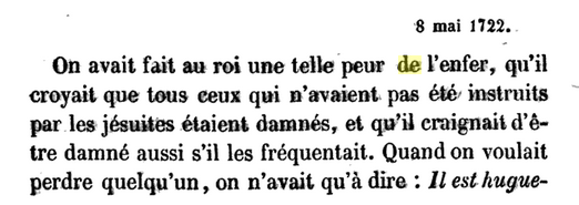 08 mai 1722: Correspondance de La Palatine Avril57
