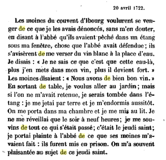 20 avril 1722: Correspondance de La Palatine Avril58